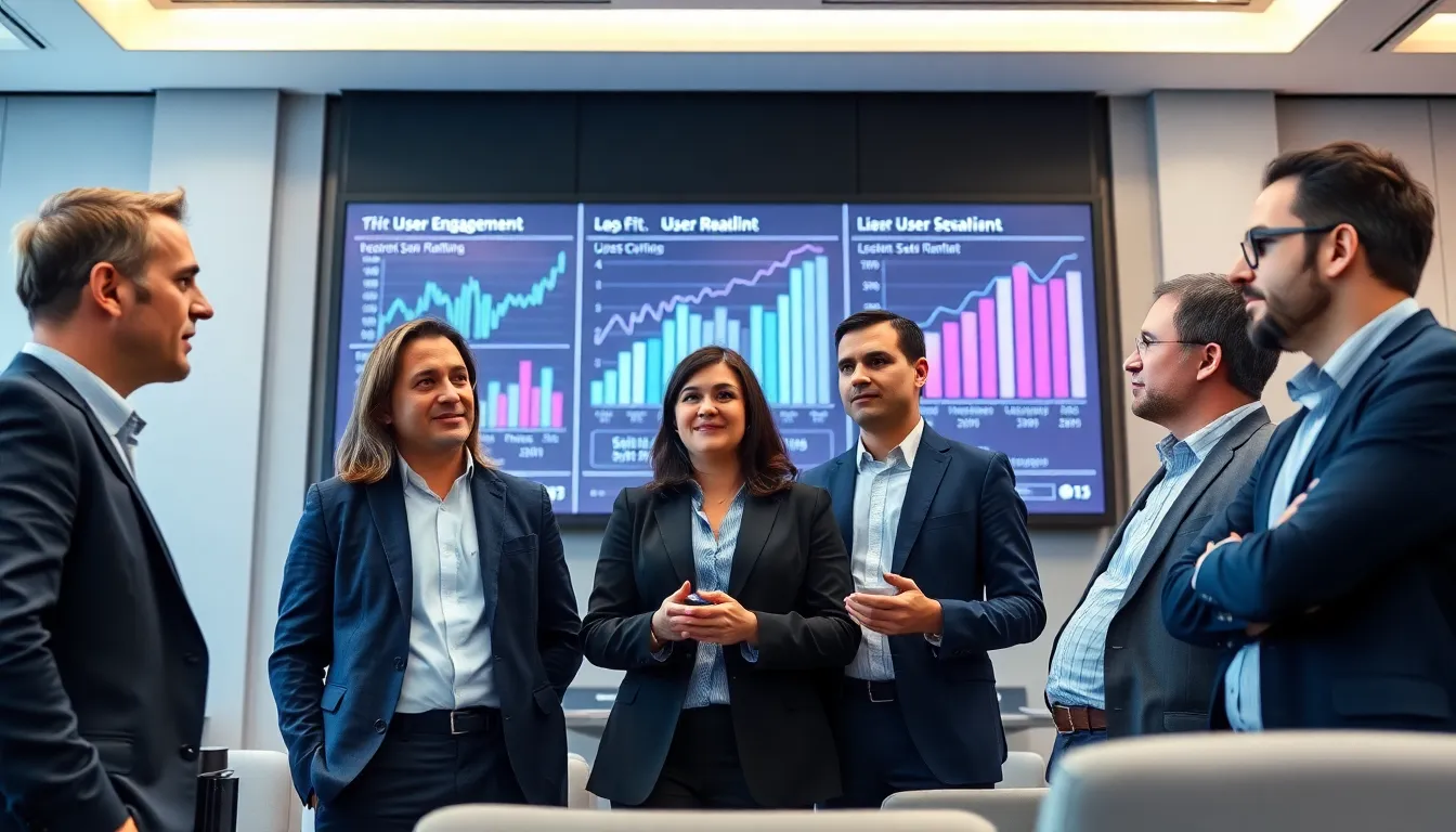 A group of tech analysts discusses the recent decline in OpenAI's user engagement and revenue during a conference focused on the future of artificial intelligence.