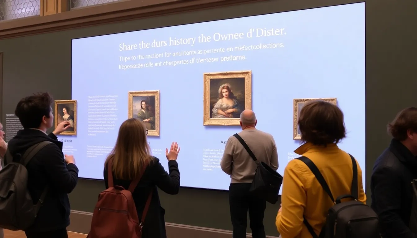 Curators at the Musée d'Orsay discussing the ownership histories of various artworks, highlighting the museum's commitment to transparency