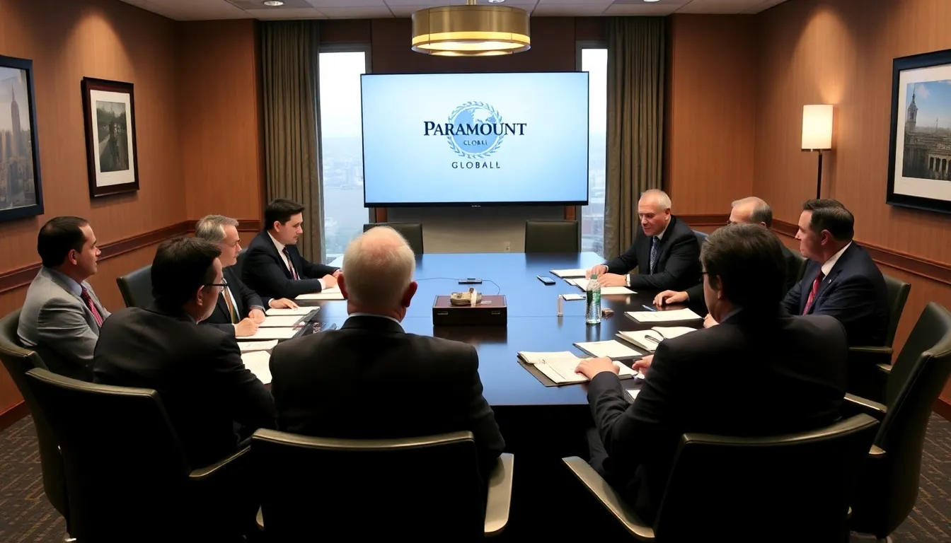 Stakeholders engaging in discussions about the implications of the Warner Bros. merger on Paramount's market position