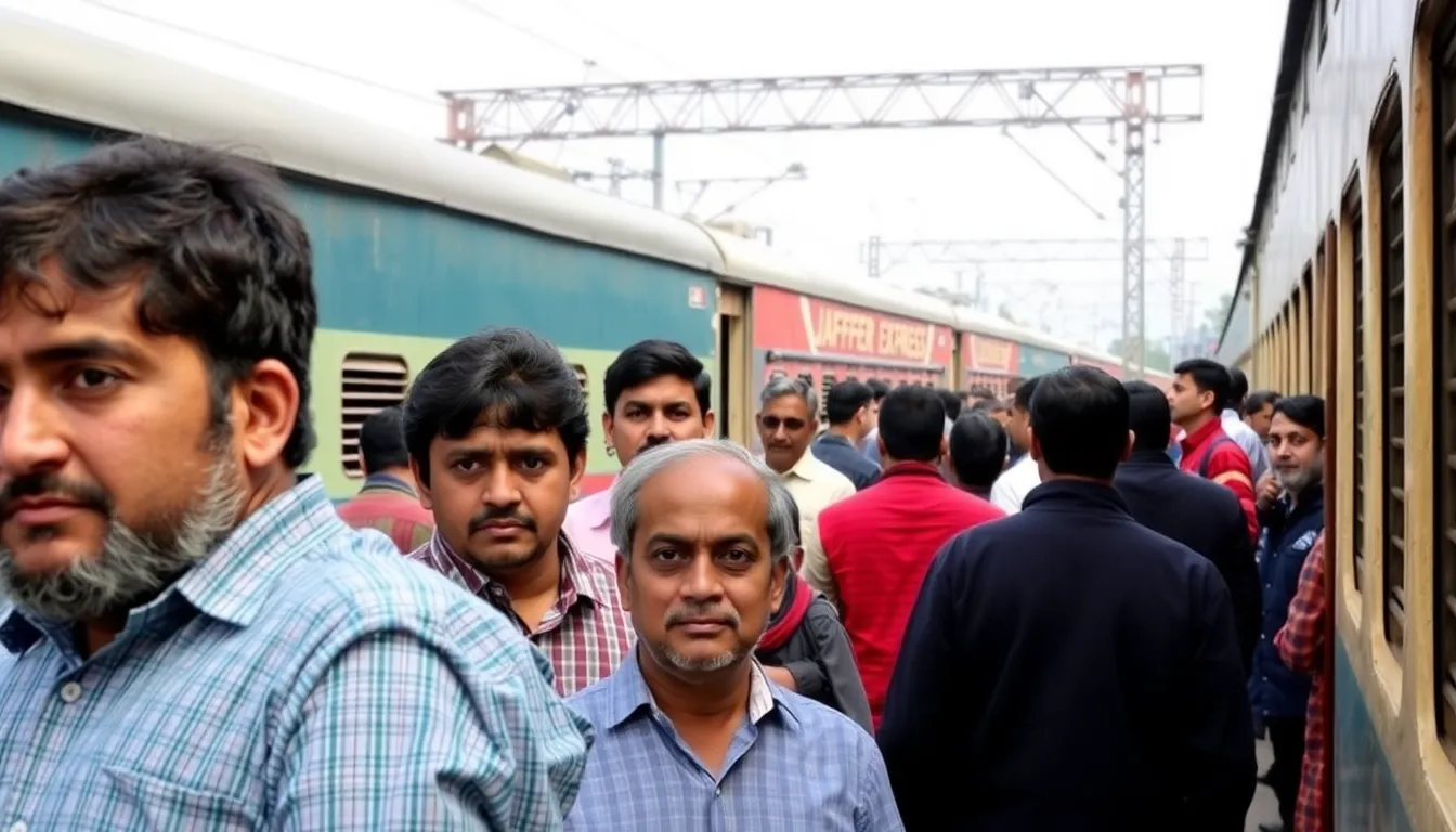 A glimpse of the deteriorating condition of a Jaffer Express coach, revealing the lack of basic facilities and maintenance issues faced by travelers