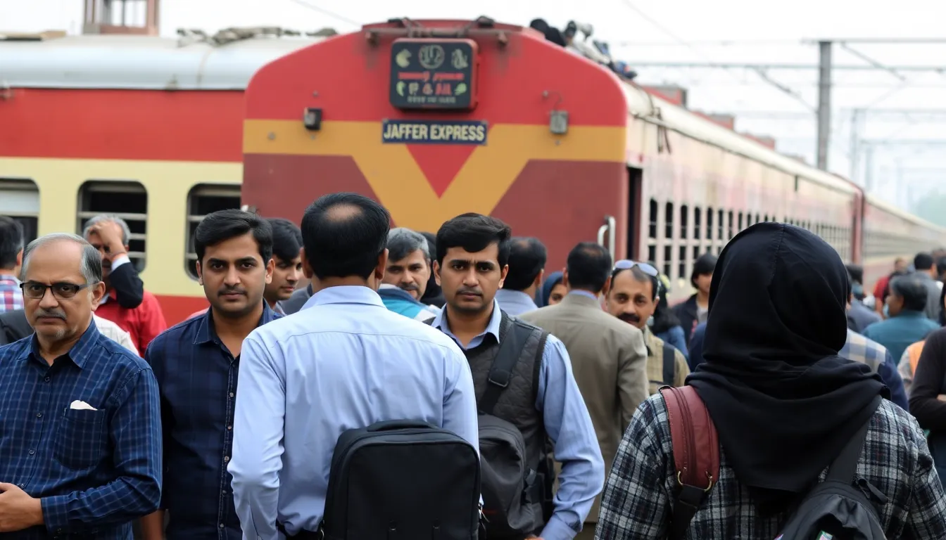 Advocacy group members passionately discussing the need for urgent reforms to improve passenger safety and enhance the overall travel experience on Pakistan's railways