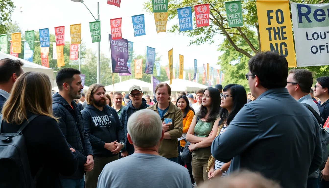 An intimate gathering where individuals from diverse backgrounds share personal narratives about their experiences with climate change, fostering empathy and understanding within the community