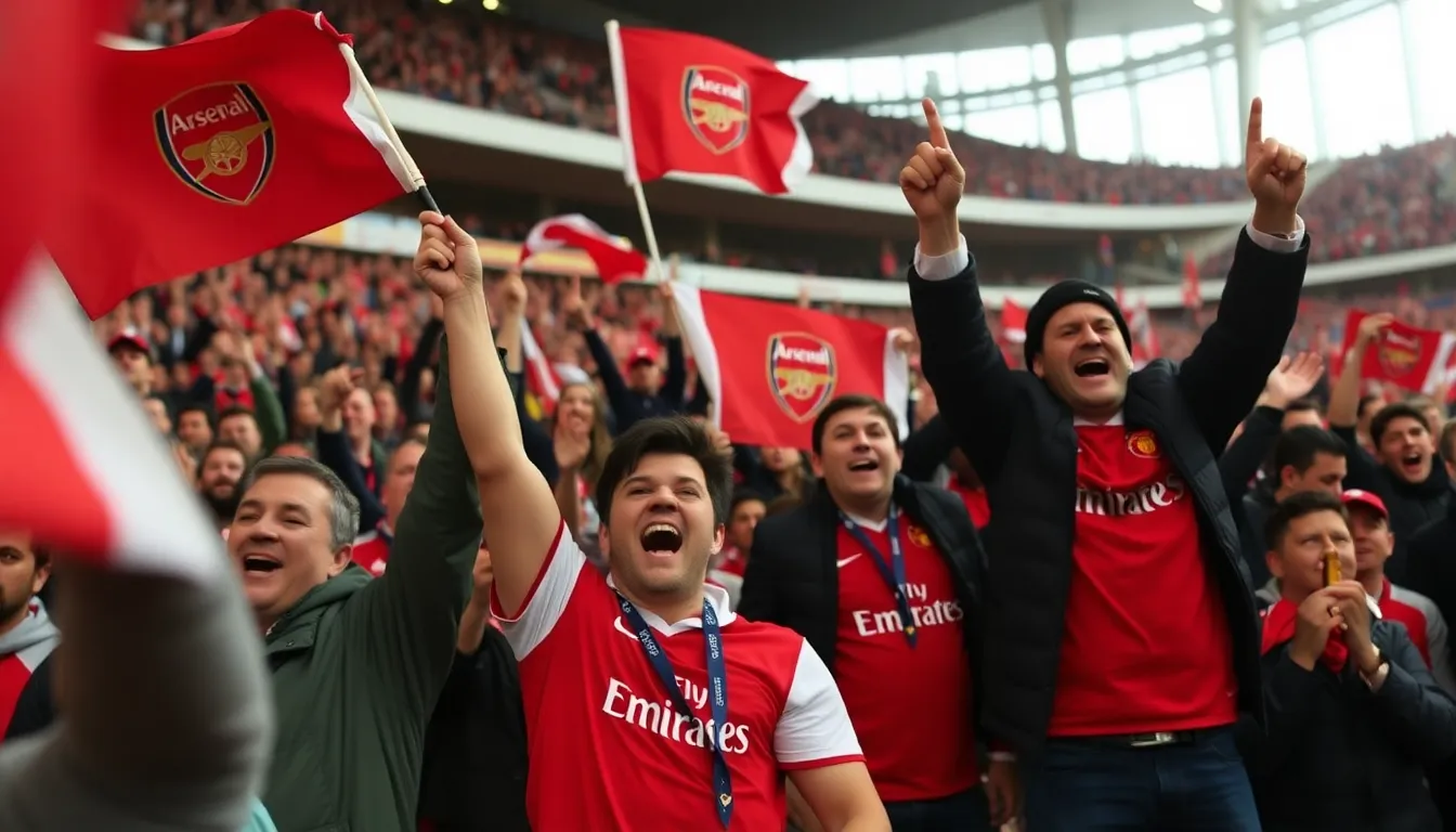 A dramatic scene from a Premier League match, illustrating the intense atmosphere and high stakes that define the title race among competing clubs
