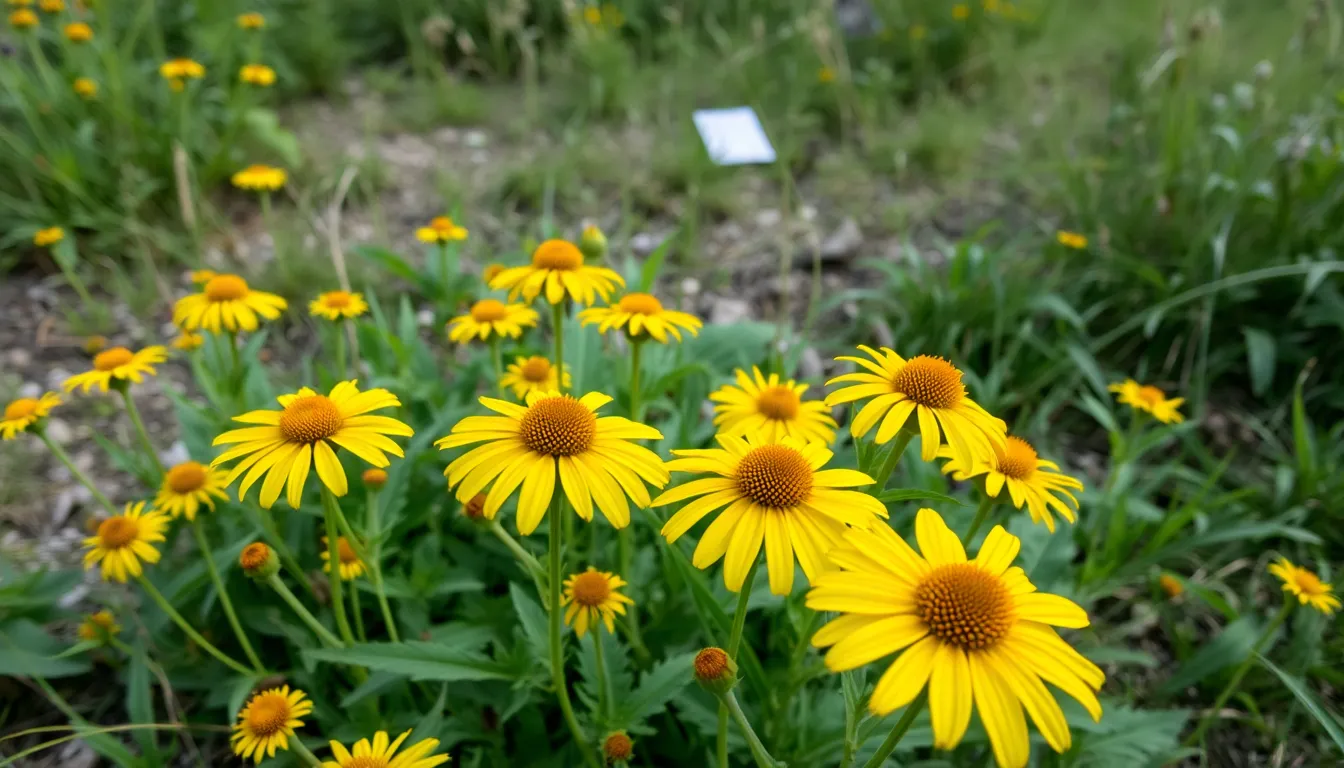 A vibrant patch of golden coneflowers blooms in a restored Midwest habitat, showcasing the successful conservation efforts that have led to a significant increase in their population.