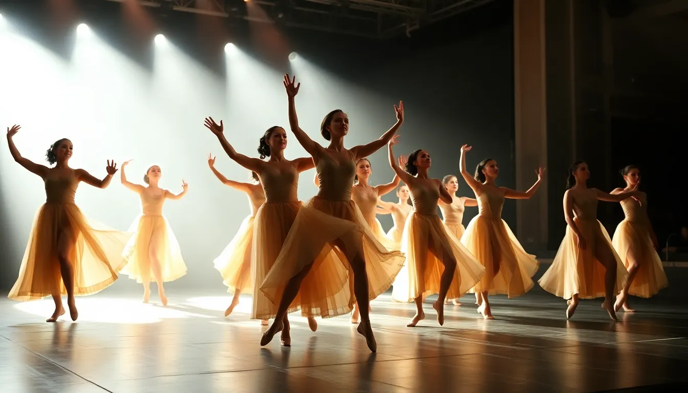 The choreographer passionately leading the rehearsal, emphasizing the feminist themes embedded in the ballet's narrative