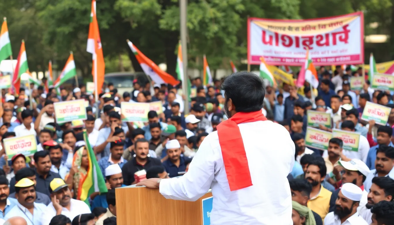 Vijay engaging with his followers on social media, sharing messages about education and unemployment while promoting community involvement