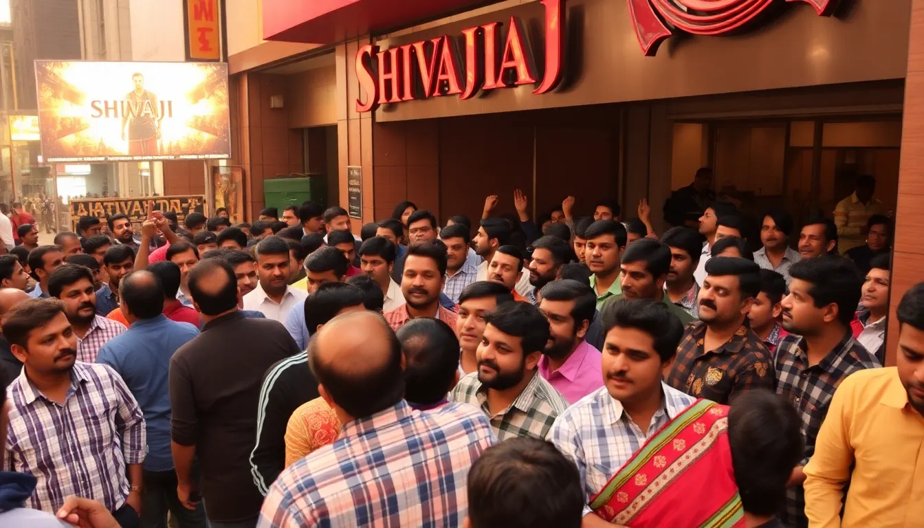 The vibrant promotional event for 'Raja Shivaji', showcasing local artists and cultural performances that celebrate Marathi heritage
