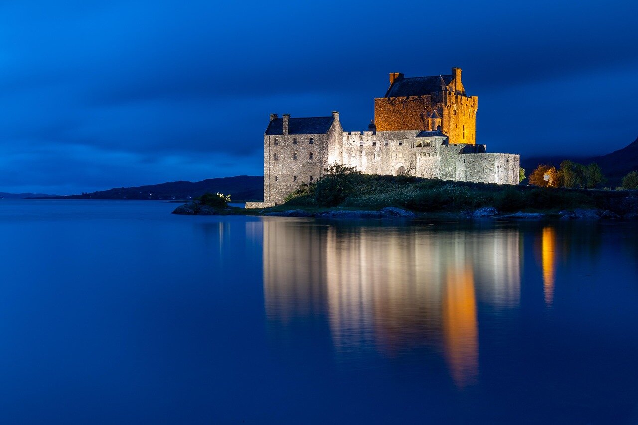 A picturesque landscape of the Highlands, symbolizing the economic impact of green jobs on local communities and the environment