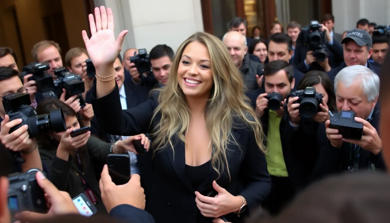 Shakira engaging with her fans after the trial, showcasing her renewed focus on music and philanthropic endeavors