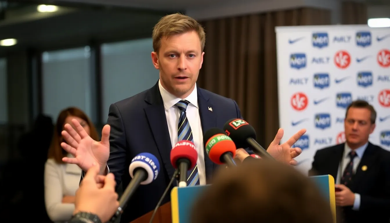Simon Harmer speaks during a press conference, expressing his concerns about the mentality of young English cricketers as they prepare for the upcoming Ashes series.