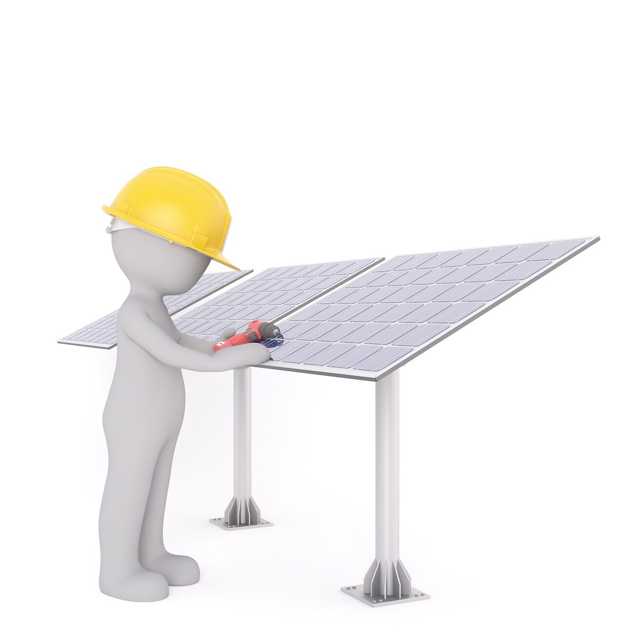 A solar panel installation team working on a residential roof, showcasing the increasing demand for sustainable energy technology