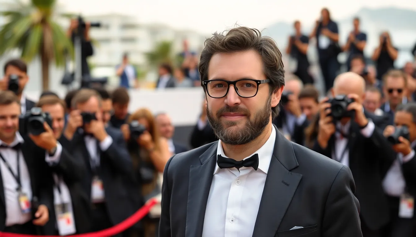 A bustling crowd at the Cannes Film Festival, highlighting the vibrant atmosphere as Noir Hollow makes its debut in the competitive world of international cinema