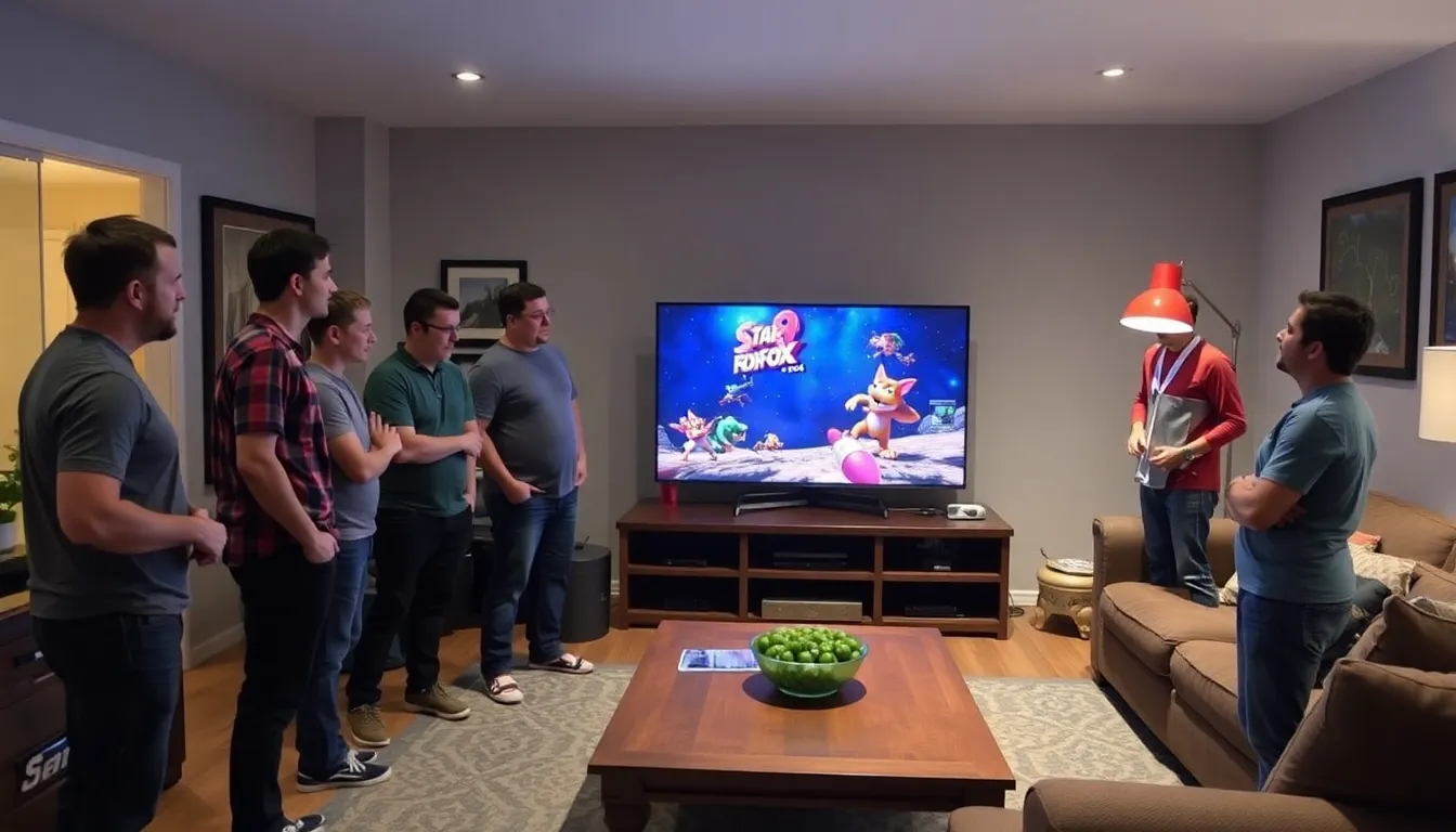 A split image comparing the classic graphics of the original Star Fox 64 with the anticipated modern graphics of the upcoming reimagined version, illustrating the evolution of the game