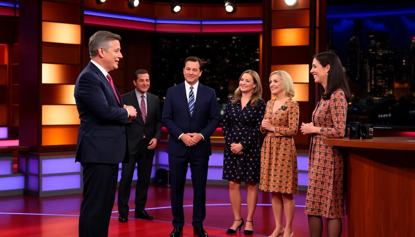 A montage of memorable moments from Colbert's tenure, showcasing his unique blend of humor and political commentary