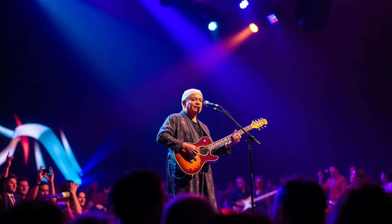 Fans gathered at a blues festival, enjoying live performances and celebrating the rich cultural heritage of the genre