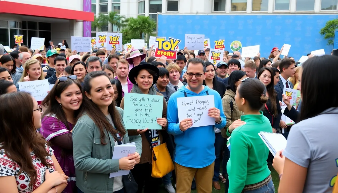 Fans excitedly submit their questions, eager to hear responses from the iconic voice actors of Toy Story 5