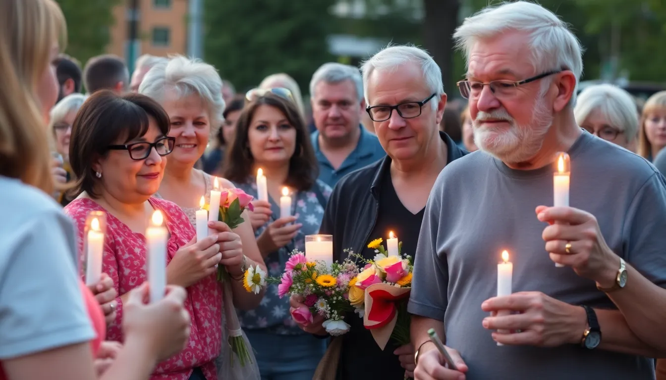 Fans gather at a memorial event to pay tribute to Tom Kane, sharing memories and celebrating his influential career in voice acting.