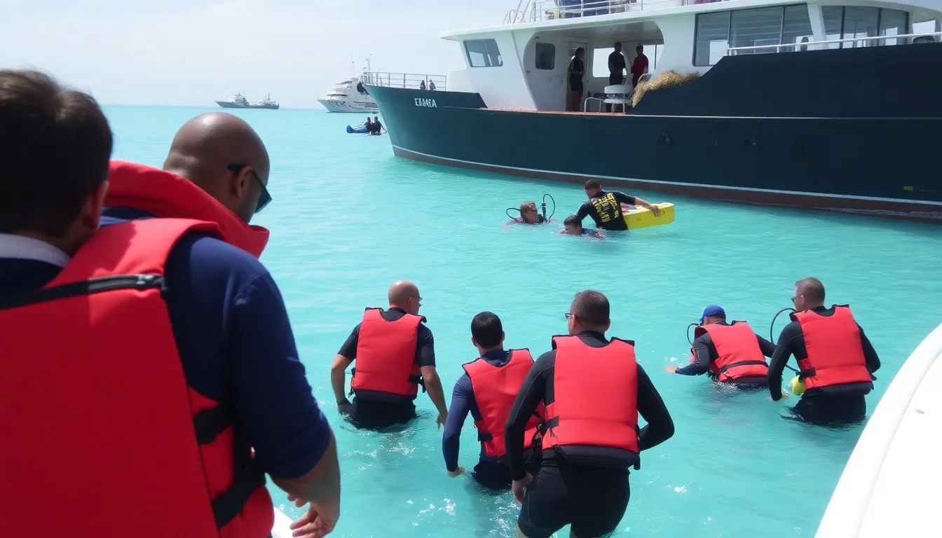 Rescue teams search the waters off the coast of the Maldives following a tragic scuba diving incident that claimed the lives of five Italian nationals.