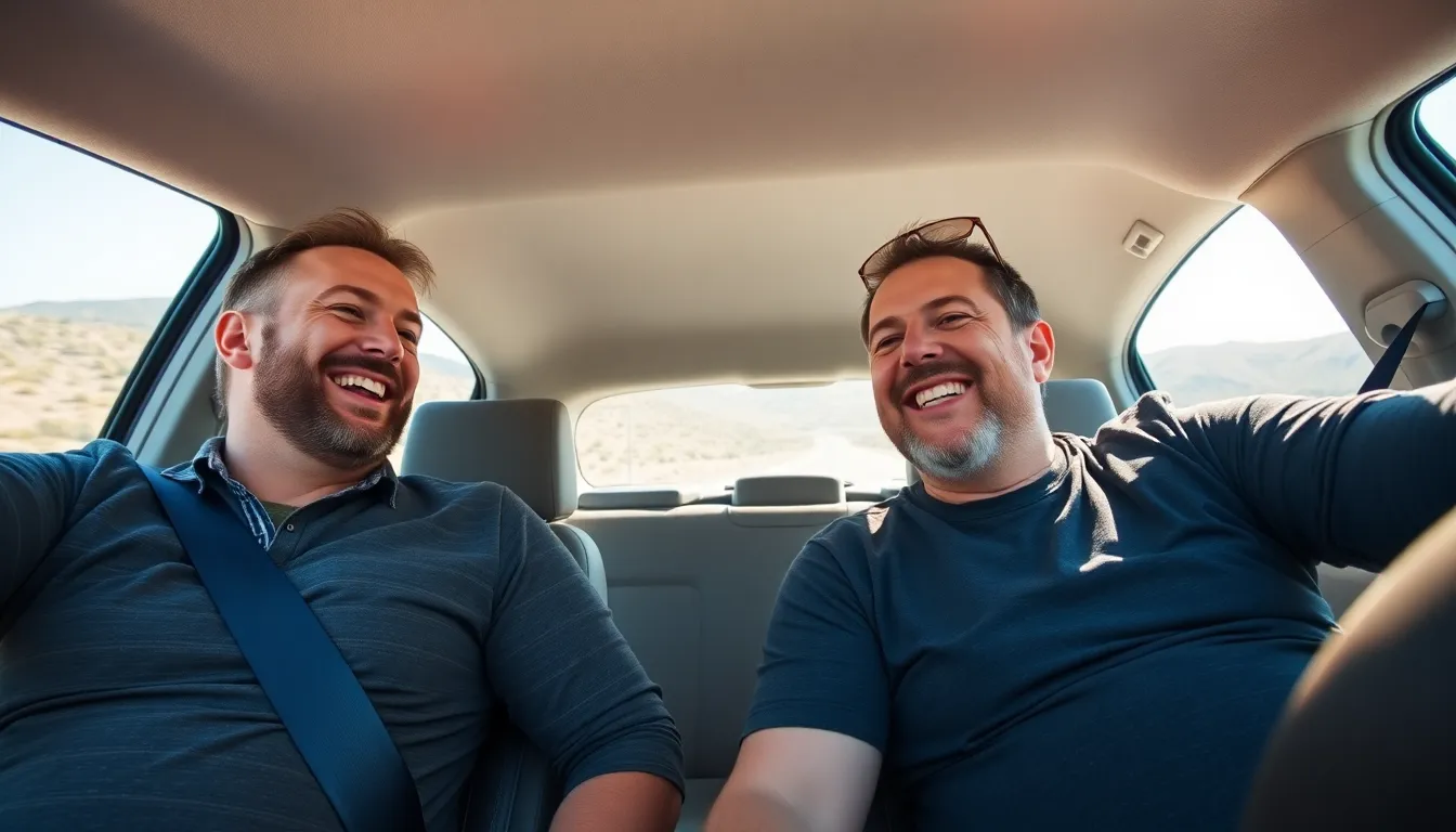 The characters share a lighthearted moment, highlighting the film's blend of humor and emotional depth