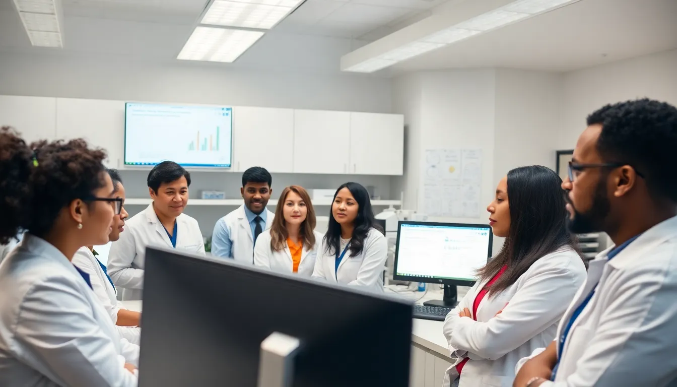 A healthcare professional analyzing data on obesity risk factors using advanced analytics and machine learning techniques