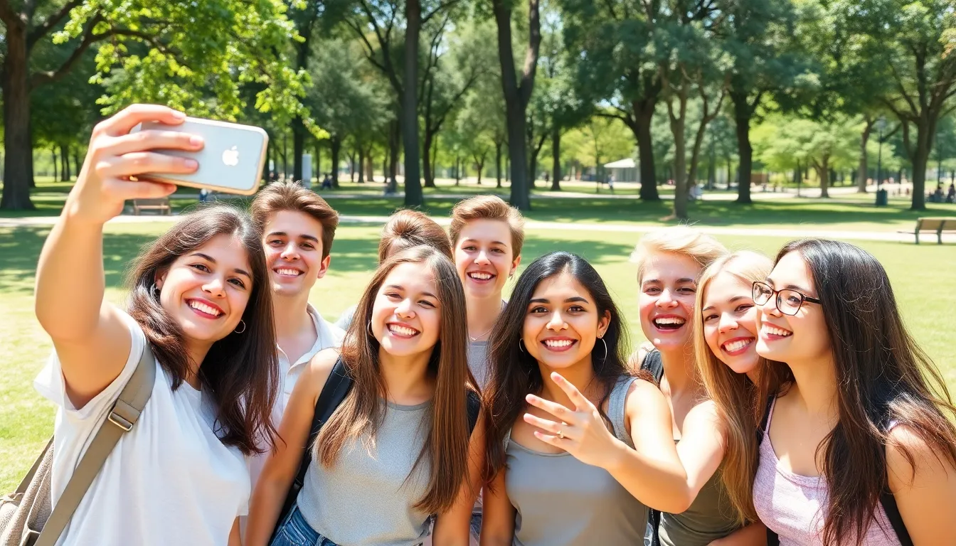 A candid moment captured as friends share spontaneous experiences through Instagram Stories, reflecting the platform's shift towards ephemeral content and realtime interactions