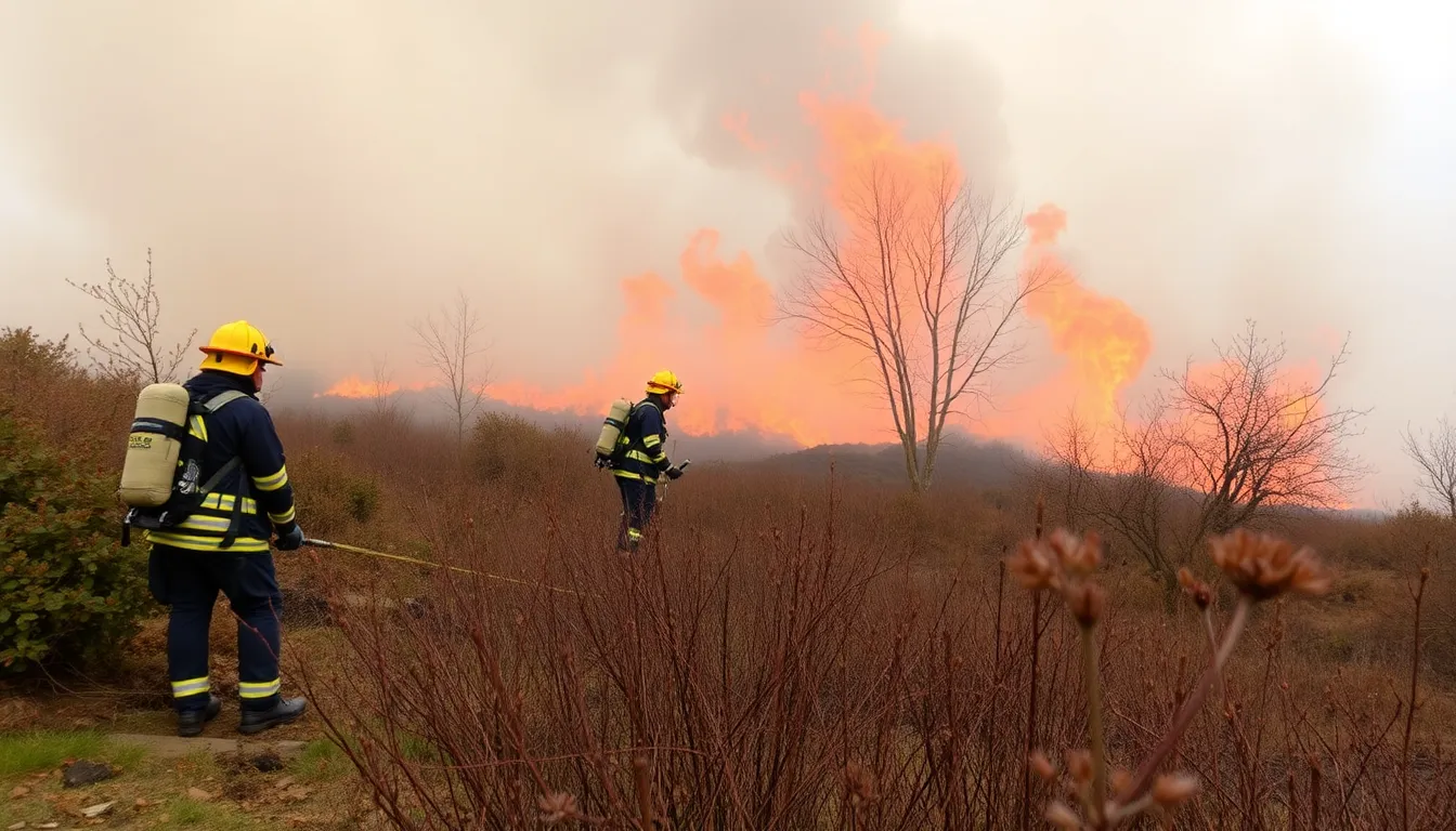 A devastated area of land after a wildfire, emphasizing the ecological destruction and loss of biodiversity resulting from these fires