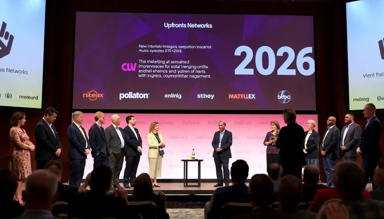 Representatives from Netflix and Amazon Prime showcasing their latest original productions and collaborations with renowned artists