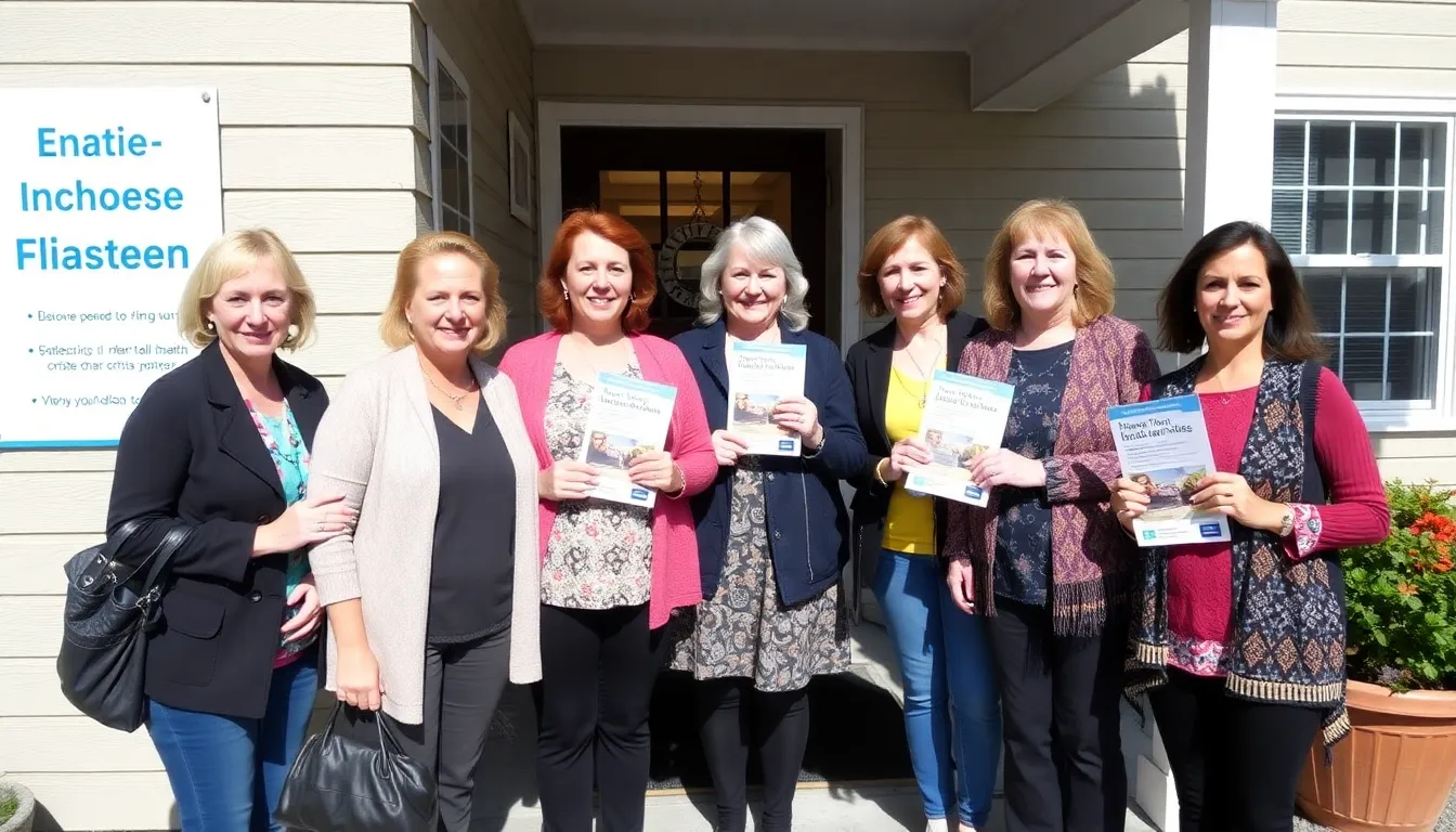 Local health officials and community leaders gathered to celebrate the opening of the womenonly mental health crisis house, emphasizing its significance for women's health