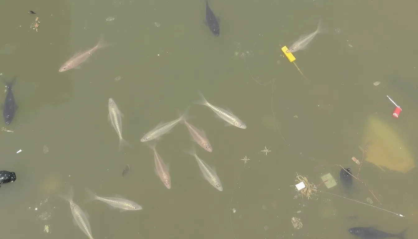 Environmental regulators conducting water quality assessments in the affected river areas to monitor contamination levels after the pollution incident