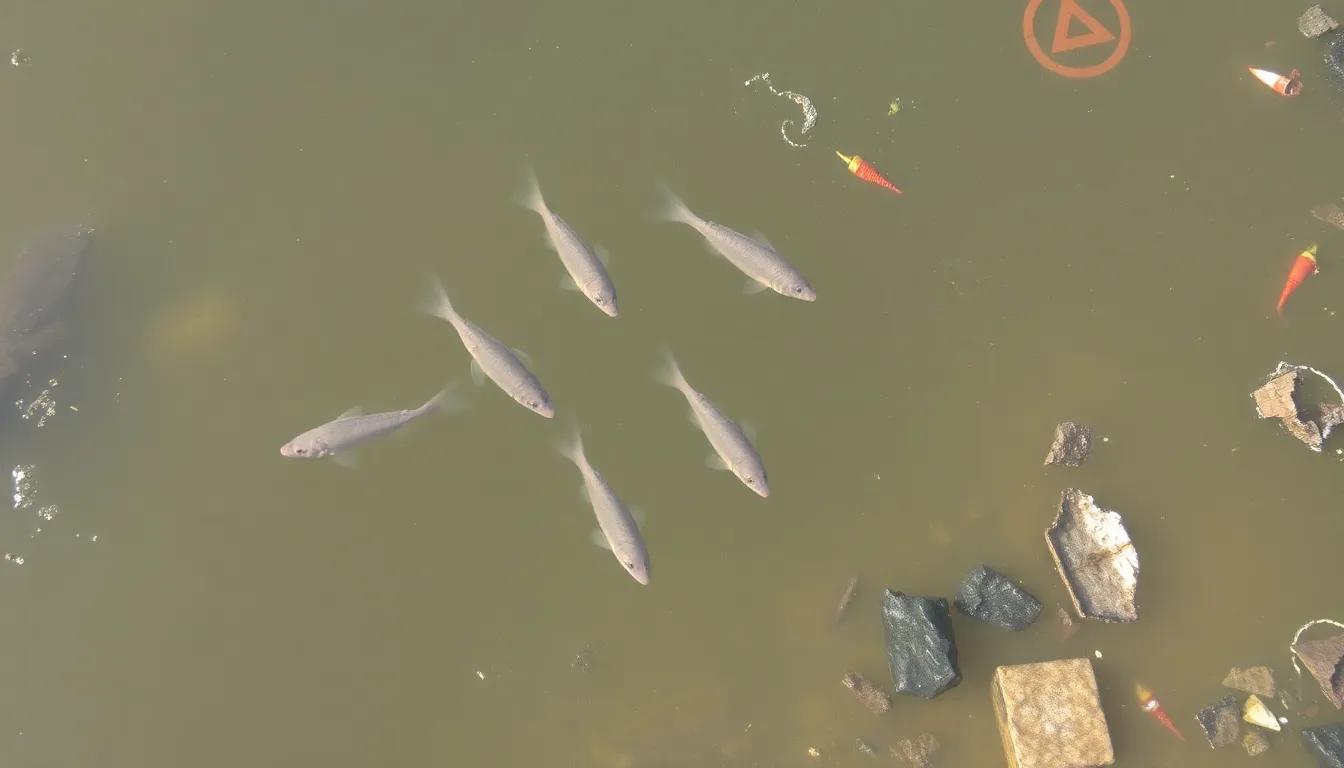Community activists gathering to advocate for stricter environmental regulations and better protection of waterways in response to the recent pollution incident