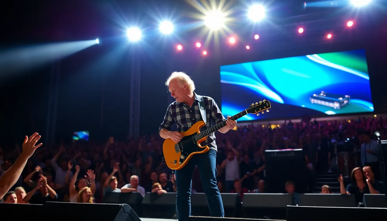 A candid moment of Peter Frampton speaking about his health challenges, raising awareness for inclusion body myositis and connecting with fans through his personal journey