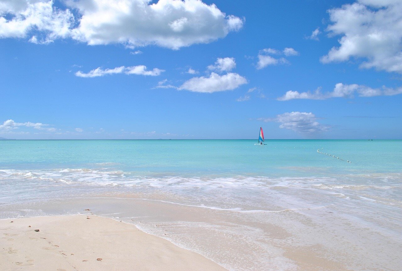 An empty beach, symbolizing the loss of access for local communities due to increasing foreign ownership