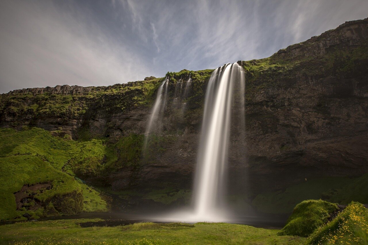 A captivating photograph of Iceland's dramatic geological features, symbolizing the interplay of beauty and terror that influences Horn's artistic narrative