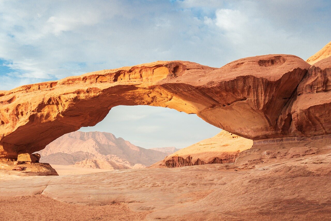 The historic site of Petra, with its stunning architecture carved into the rosered cliffs, serving as a dramatic backdrop for various film productions