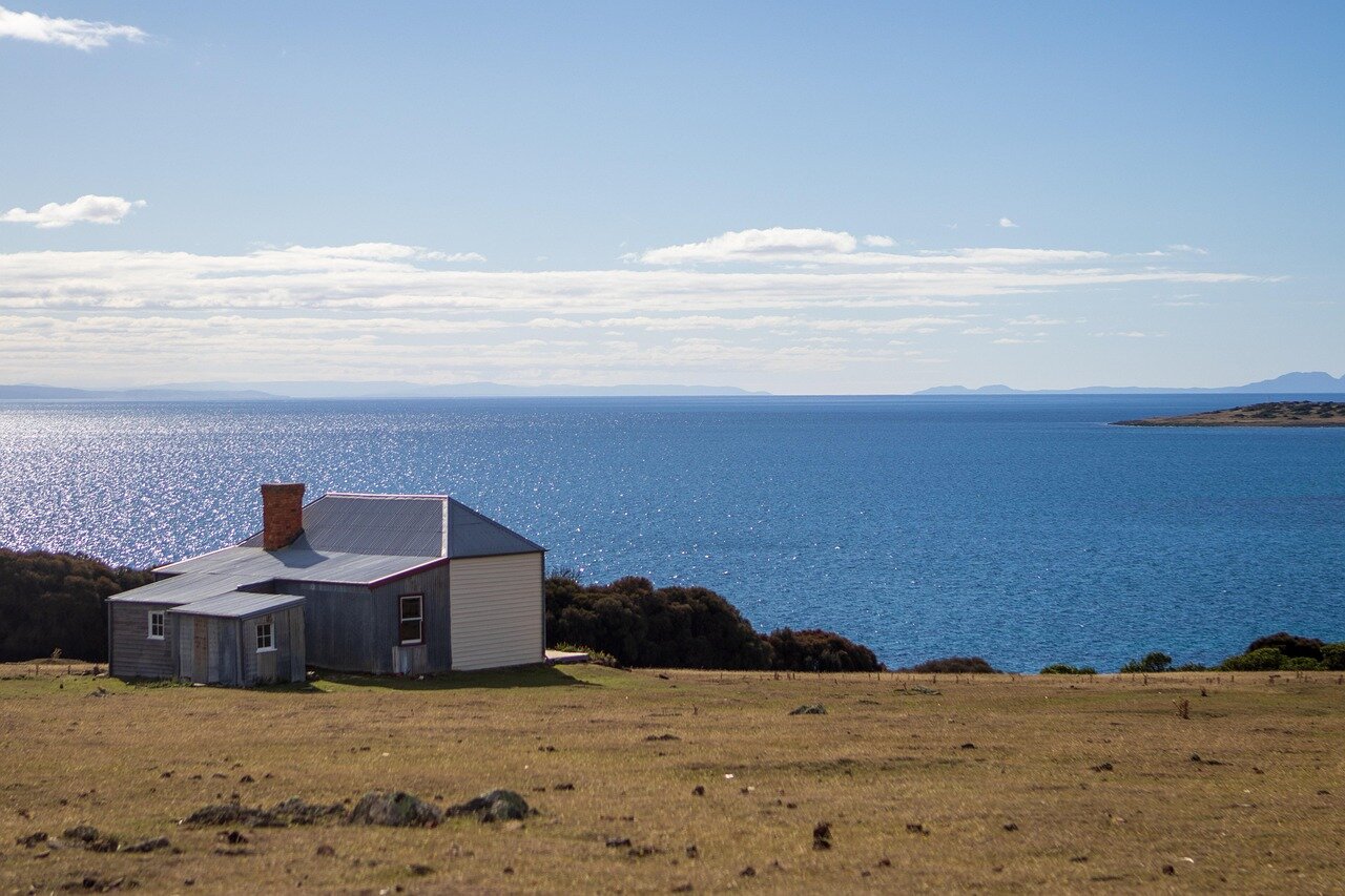 The surrounding Tasmanian landscape showcases the natural beauty that the Black Box aims to protect through its comprehensive environmental data collection efforts