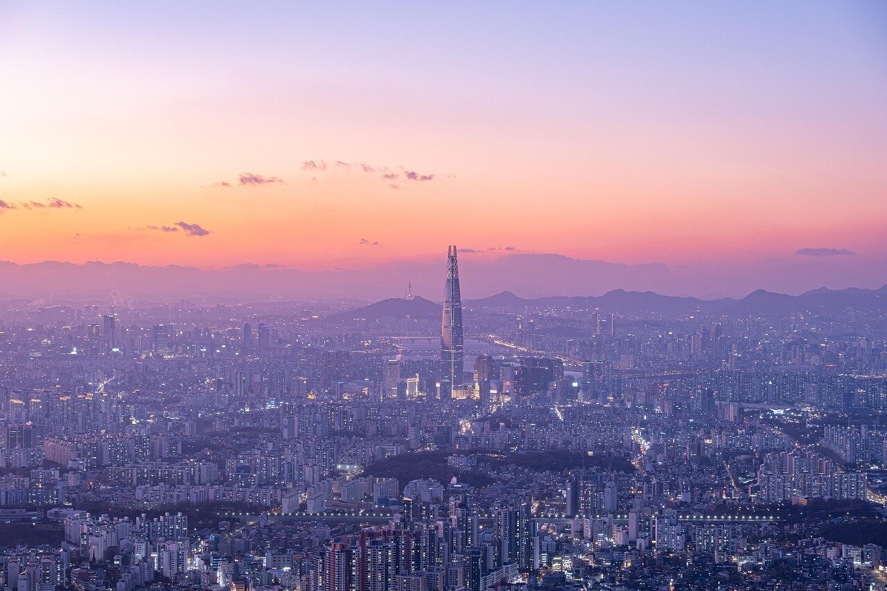 A South Korean government building, representing the regulatory oversight that plays a crucial role in mergers and acquisitions within the entertainment industry